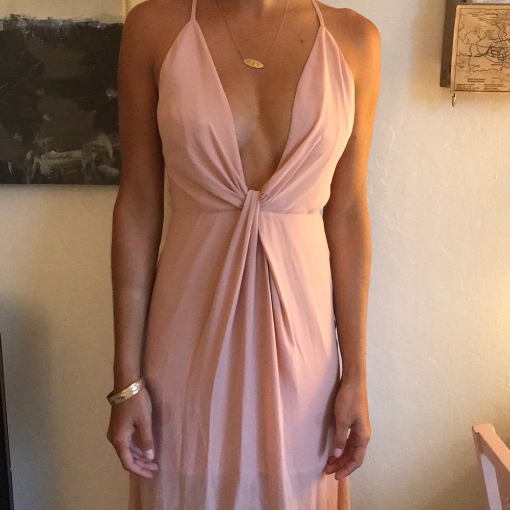 Dusty rose maxi dress